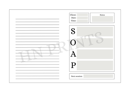 SOAP Notes Digital Download