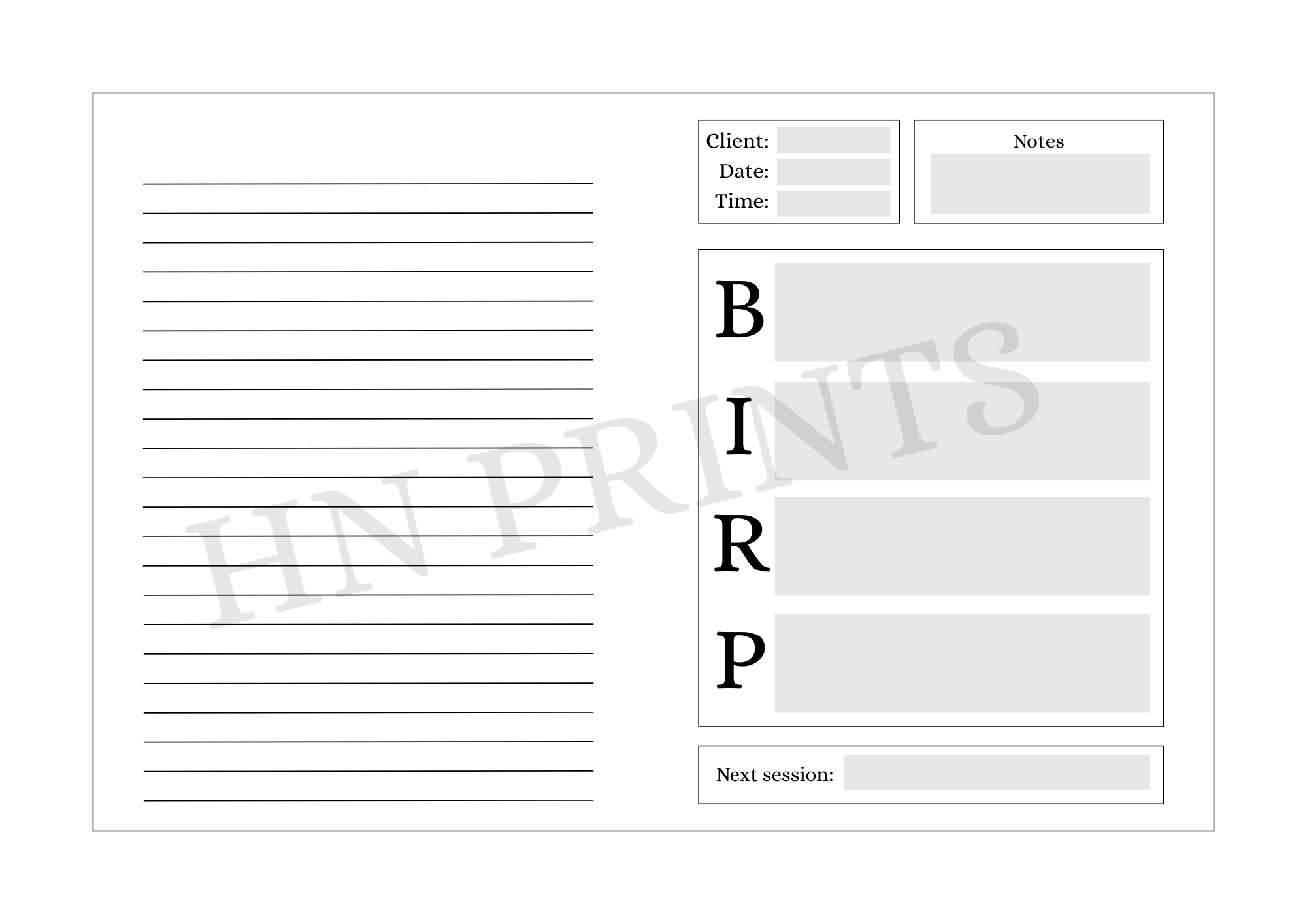 BIRP Notes Digital Download